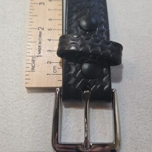 Boston Leather 6582 Black Leather Duty Belt Police Security Utility Belt Snap